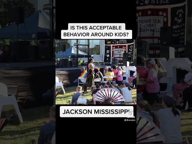 DRAG QUEENS TWERKING AROUND KIDS AT JACKSON MISSISSIPPI PRIDE EVENT (10/01/22)