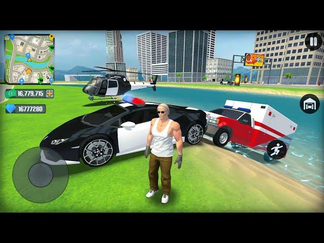 US Police Officer Car Chasing Robbers Cars in Open City - Android IOS Gameplay.