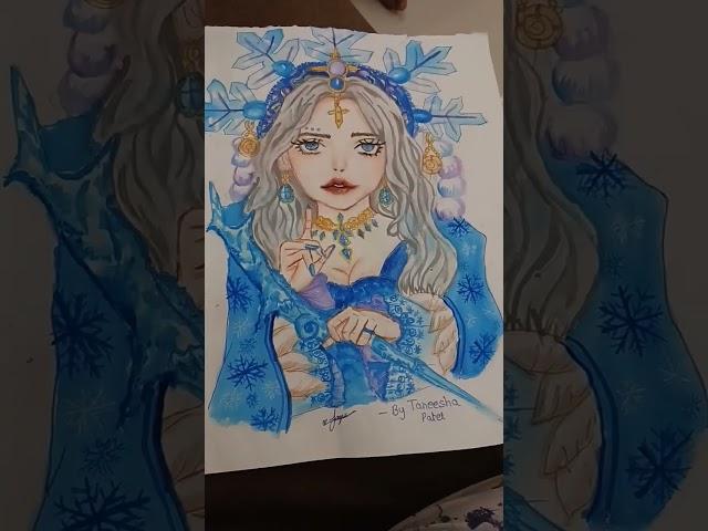 #winter princess drawing # Taneesha