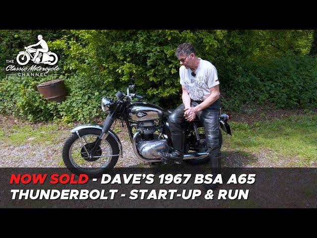 1967 BSA A65 Thunderbolt for sale - quick look & start up