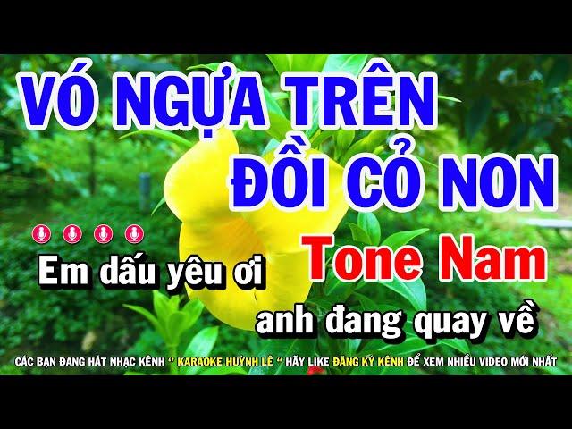 Vó Ngựa Trên Đồi Cỏ Non Karaoke Tone Nam | Nhạc Sống Cha Cha Dễ Ca Nhất