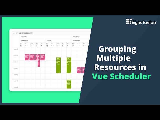 Grouping Multiple Resources in Vue Scheduler