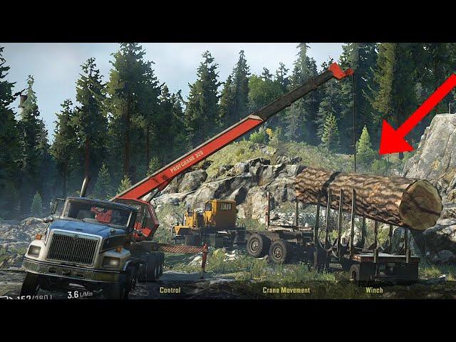 Snowrunner - Loading up BIG Sequoia Tree!, New DLC Gameplay! (Fallen Titans mission)