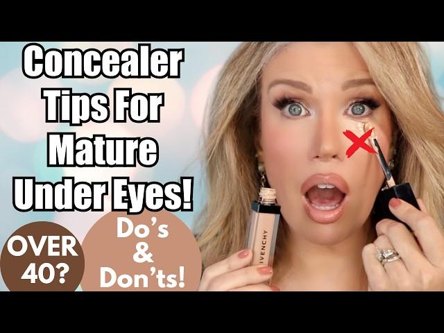 HOW TO CONCEAL DARK CIRCLES & PREVENT UNDER EYE CREASING ON MATURE SKIN | Do's & Don'ts!