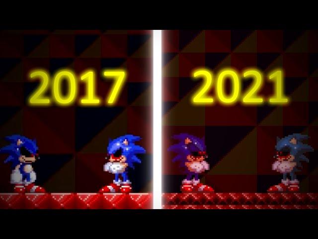 Sally.exe: Continued Nightmare - Sally's give up screen (comparison)!