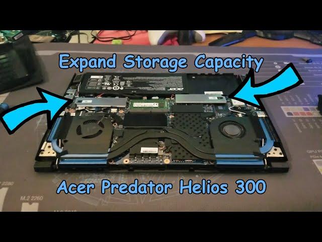 How to upgrade Acer Predator Helios 300 Storage