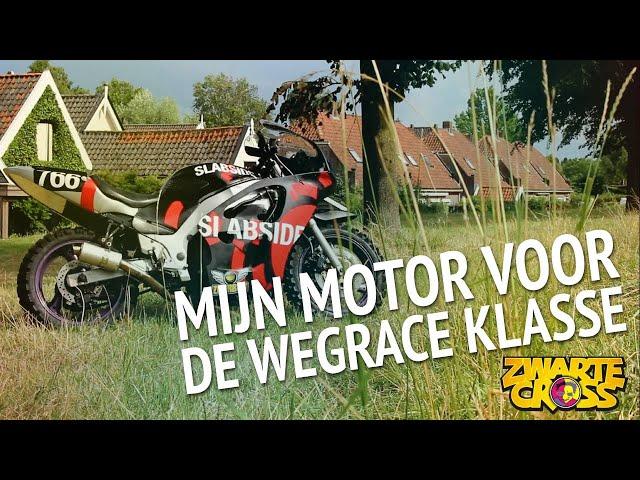 Mijn motor voor de Wegrace Klasse op de Zwarte Cross!