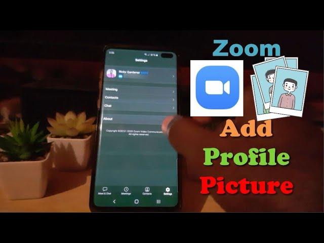 How to Add Profile Photo in Zoom App