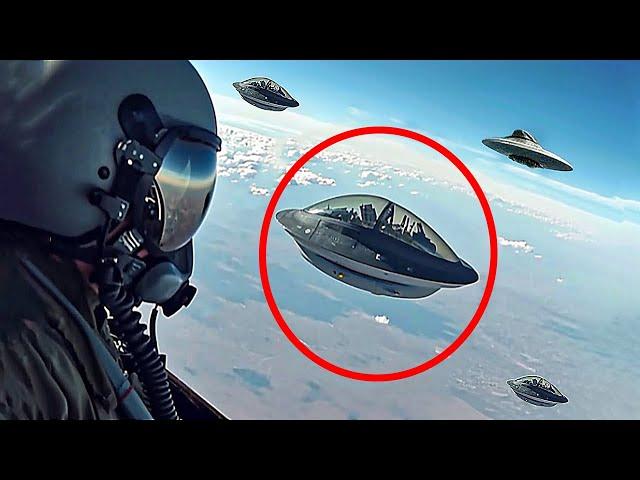 Sie filmten UFOs am ​​Himmel, was dann geschah, überraschte alle