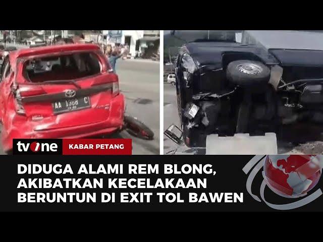 Kecelakaan Beruntun di Exit Tol Bawen Semarang | Kabar Petang tvOne