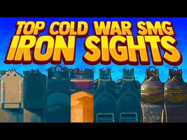 BEST IRON SIGHTS for Cold War SMGs in WARZONE! (MP5, AK-74u, MAC 10, & PPSh-41)