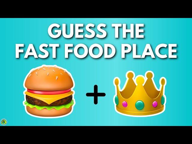 Guess The Fast Food Restaurant By Emoji 2024