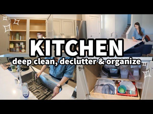 KITCHEN DEEP CLEAN Declutter + Organize! Extreme Cleaning MOTIVATION! Kitchen Organization VLOGMAS 2