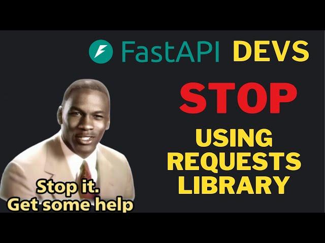 Best Practice to Make HTTP Request in FastAPI Application