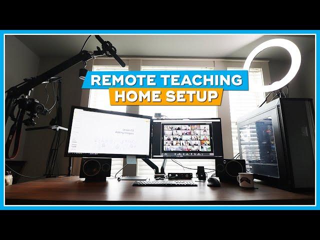 My Remote Teaching HOME SETUP