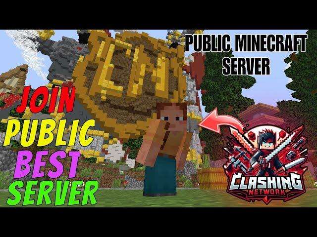 Join Public Minecraft Server || 24x7 online || Java & mcpe ||