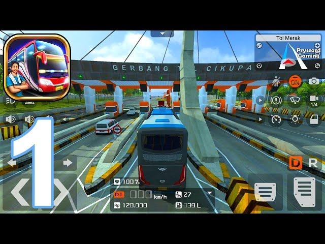 Bus Simulator Indonesia - Gameplay Part 1 Extreme Speed Bus Drive In Rainy Day BUSSID New Update