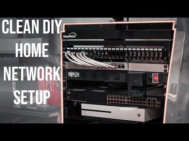 SUPER CLEAN Home Office Network Setup, Hardwiring PCs and Game Consoles