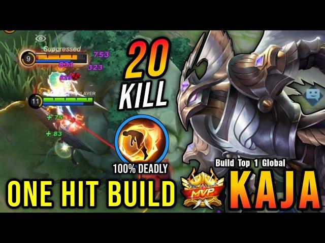 20 Kills!! Kaja One Hit Build 100% Deadly - Build Top 1 Global Kaja ~ MLBB