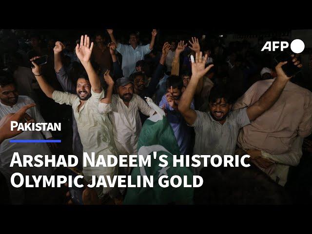 Pakistanis celebrate Arshad Nadeem's historic Olympic javelin gold | AFP