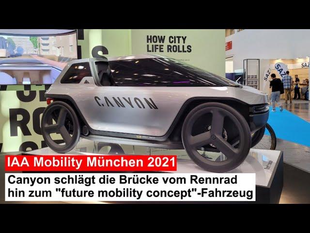 IAA Mobility 2021: Canyon schlägt die Brücke vom Rennrad hin zum "future mobility concept"-Fahrzeug