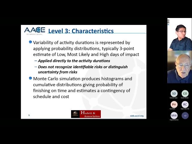 Journey Map to a More Mature Schedule Risk Analysis SRA Process - AACE Australian Section