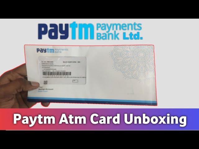 Paytm atm card unboxing | paytm payment bank atm card unboxing