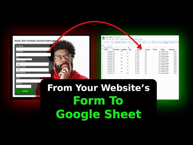 How To Send Data From Website Form to Google Sheet - Use Google Sheet to collect website form data