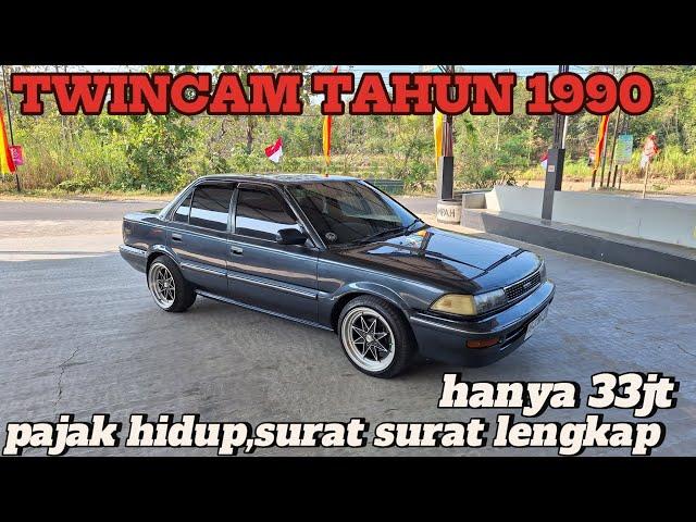 sedan twincam tahun 90 pajak hidup siap luar kota cuma 33juta saja