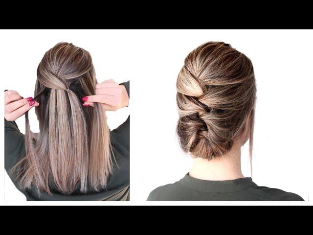 Easy Updo for Short to Medium Hair