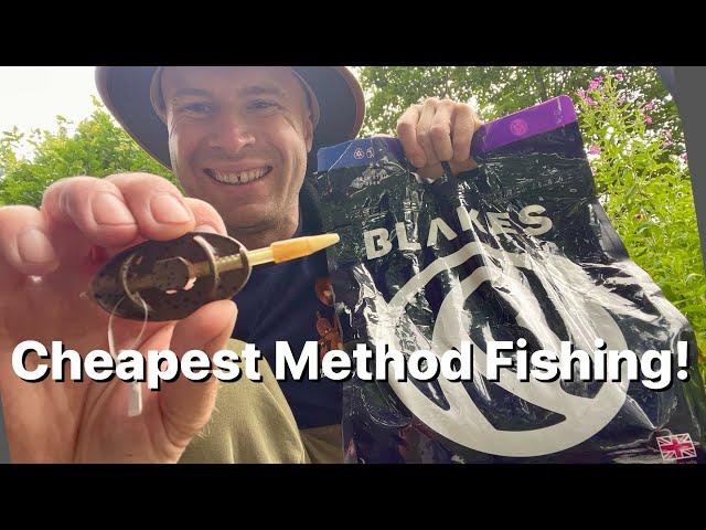 Cheap Carp Feeder Fishing Using Advanta Quick Change Method Feeders and Blakes Baits Pellets
