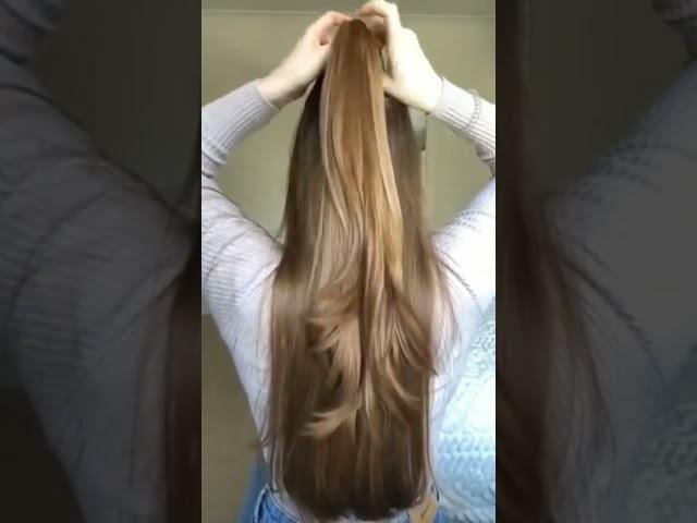 New high ponytail hairstyle for school college , work , prom  // long ponytail l Trending Hairstyle