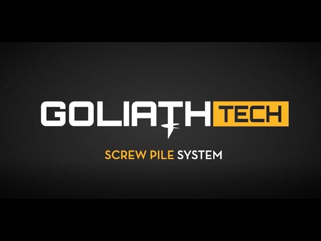 GoliathTech Screw Pile System Intro