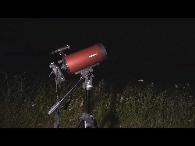 Moon Jupiter and Saturn through a 5 inch telescope