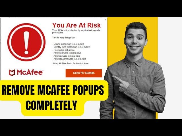 Get RID of McAfee Pop ups | Fake McAfee Popups | Remove McAfee from PC