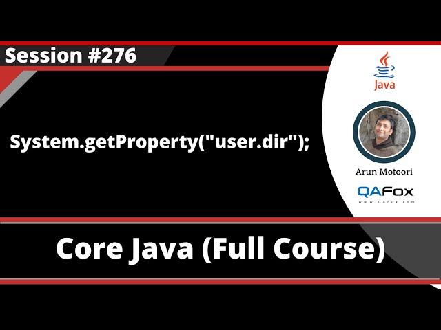 System.getProperty("user.dir") - Java - Part 276