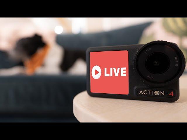 Livestreaming with your DJI Osmo Action 4