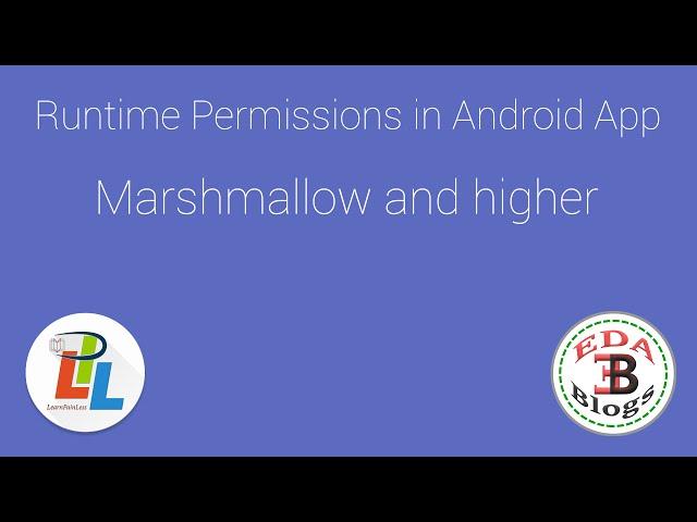 Runtime Permission in Android Marshmallow Example