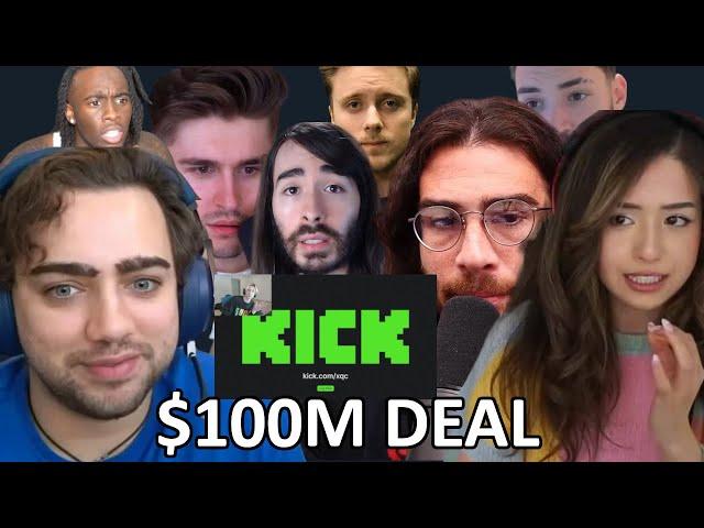 Streamers React To xQc Signing To Kick Ft. Pokimane Mizkif Hasan Ludwig Asmongold + more