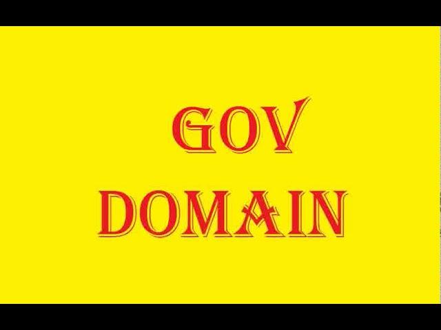 what is gov domain