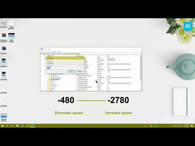 How To Increase Or Decrease Desktop Icon Spacing On Windows 10