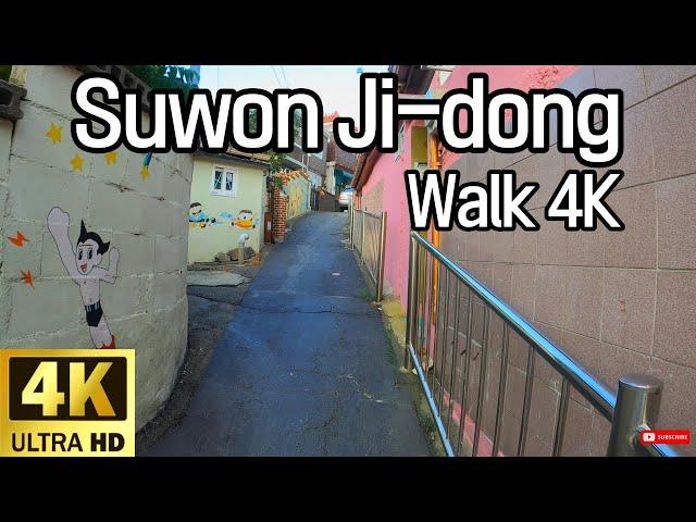 [4K] Walk hometown of KARINA(leader of aespa), Suwon Ji-dong South Korea Street ASMR