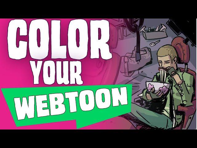 How to Make a Webtoon Canvas From Start to Finish: Coloring using Clip Studio Paint