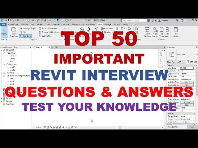 # TOP 50 Important Revit Interview Questions and Answers