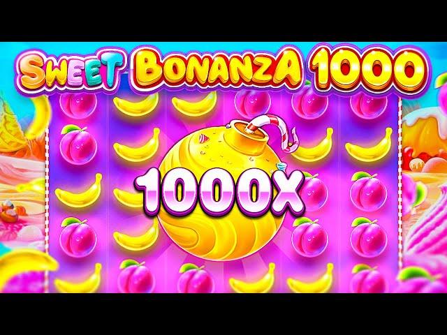 THE 1000x MULTIPLIER CONNECTS AGAIN ON SWEET BONANZA 1000!! (Bonus Buys)