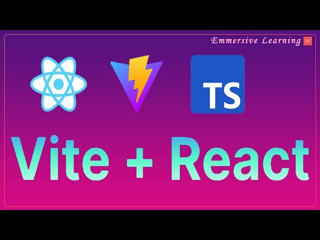 How to create Reacts apps  with Vite ?  | #react #Vite  #emmersivelearning