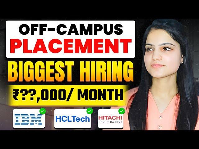 IBM, Hitachi & IBM Biggest Hiring | OFF Campus Drive Hiring | Fresher Jobs