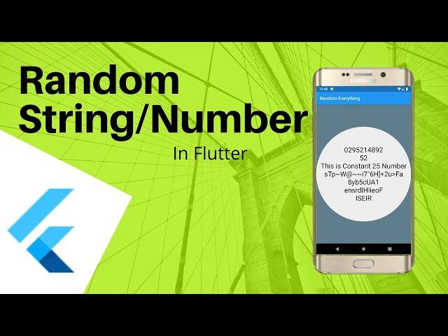 Generate Random String, Random Number in Flutter | Easiest Way | Flutter Tutorials