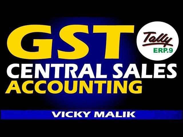 How to Pass Tally Central Sales Entry with GST, Tally Inter State Sales Entry, #Tally GST Accounting