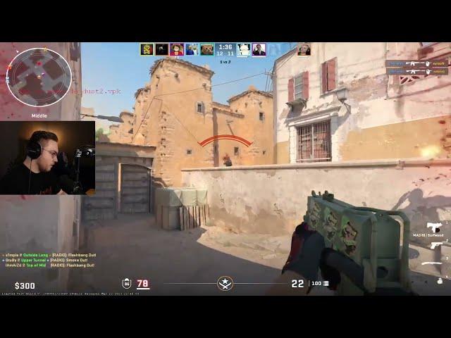 ohnePixel kills CS pro JACKZ then does this... 